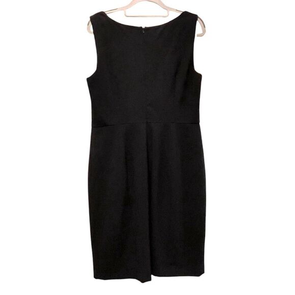 Worthington Classic‎ Sleeveless U-Neck Midi Career Sheath Dress Black Size 10 - Picture 3 of 8